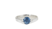 Bague 55.5 Bague en platine saphir de Ceylan et diamants 58 Facettes 32075