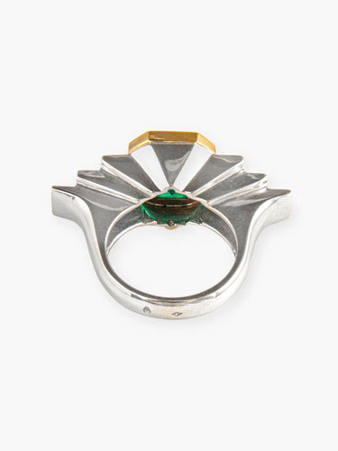 Bague 52 Bague Emeraude et diamants 58 Facettes