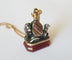 Pendentif Collection - chaine et pendentif sceau, or argent et rubis 58 Facettes