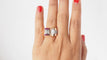 Bague 51 Bague Tank en Or rose, Diamants & Rubis 58 Facettes 32020