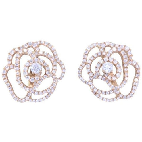 Boucles d'oreilles Boucles d'oreilles 2 Ors Diamants 58 Facettes 082461