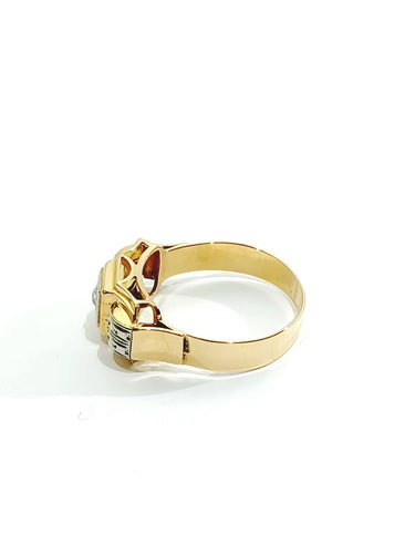 Bague 54 Bague Tank Or Diamants 58 Facettes 3142/1