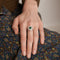 Bague BAGUE EMERAUDE OVALE ENTOURAGE DIAMANTS 58 Facettes
