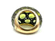 Bague 51 POMELLATO. Collection Tabou, bague or et argent ornée de péridots 58 Facettes