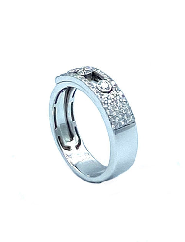 Bague Messika. Bague Move Noa Pavée or blanc et diamants 58 Facettes