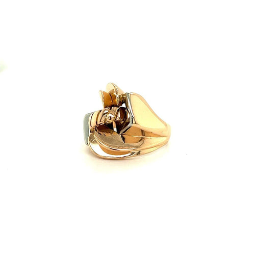 Bague 57 Bague Tank Art Déco Or Blanc Or Rose 58 Facettes OCC