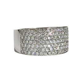 Bague 53 Bague ruban pavage diamants 58 Facettes 1-1224/2