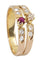 Bague BAGUE TOI ET MOI NAPOLÉON III RUBIS ET DIAMANTS 58 Facettes 053111