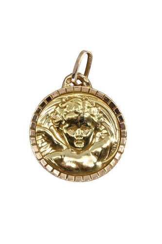 Pendentif MÉDAILLE ANGE SIGNÉ GRÜN 58 Facettes 038661