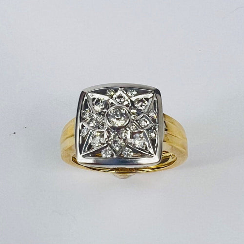 Bague 57.5 Bague 2 Ors Diamant 58 Facettes 20400000701