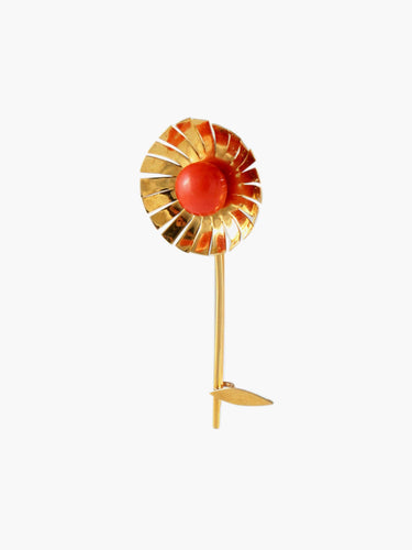 Broche Broche Fleur Corail 58 Facettes