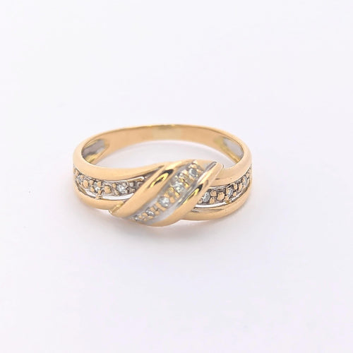 Bague Bague en Or jaune & diamants 58 Facettes 25932