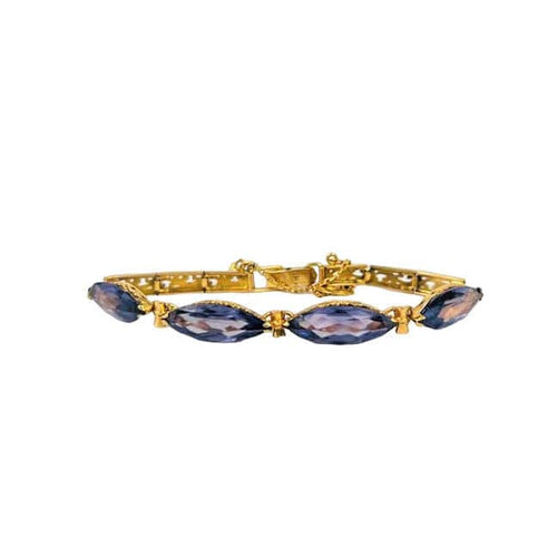 Bracelet Bracelet Articulé Or et Pierres Violettes 58 Facettes 20400000563/LC