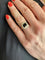 Bague 54 BAGUE ANCIENNE MARGUERITE SAPHIR ET DIAMANTS 58 Facettes 081061