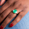 Bague 53 Bague Emeraude Diamants 58 Facettes ALGU01