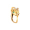 Bague 51 Bague tête de bélier en or jaune 58 Facettes