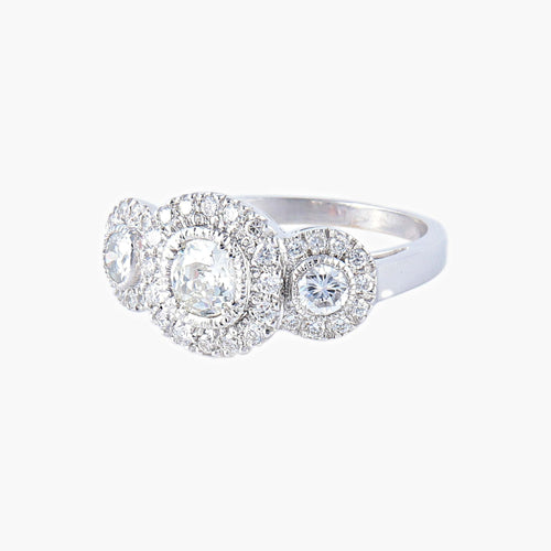 Bague 53 Bague Trilogie Diamants 58 Facettes