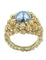 Bague GILBERT ALBERT. Bague or jaune et billes interchangeables 58 Facettes