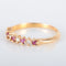 Bague 54.5 Demi-alliance Diamants et Rubis 58 Facettes 8397