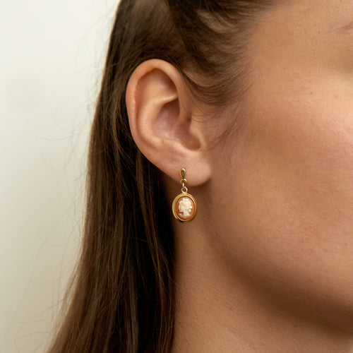 Boucles d'oreilles Boucles d'oreilles Camée 58 Facettes EL16
