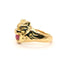Bague Bague chevalière lion or jaune rubis 58 Facettes 2652