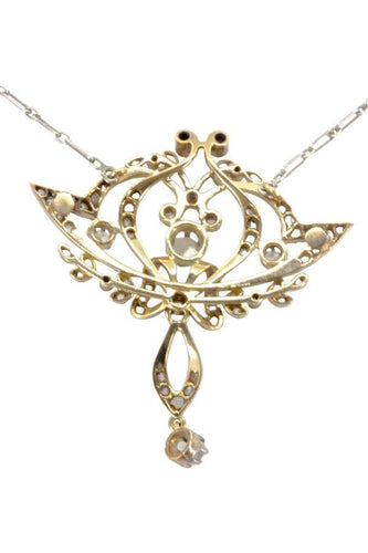 Collier COLLIER DIAMANTS ART-NOUVEAU 58 Facettes 039421