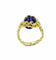 Bague Gilbert Albert. Belle bague Mimosas or jaune et billes interchangeables 58 Facettes