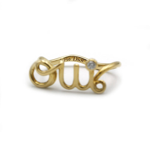 Bague 47 Bague en Or jaune Oui signée DIOR 58 Facettes 230161R