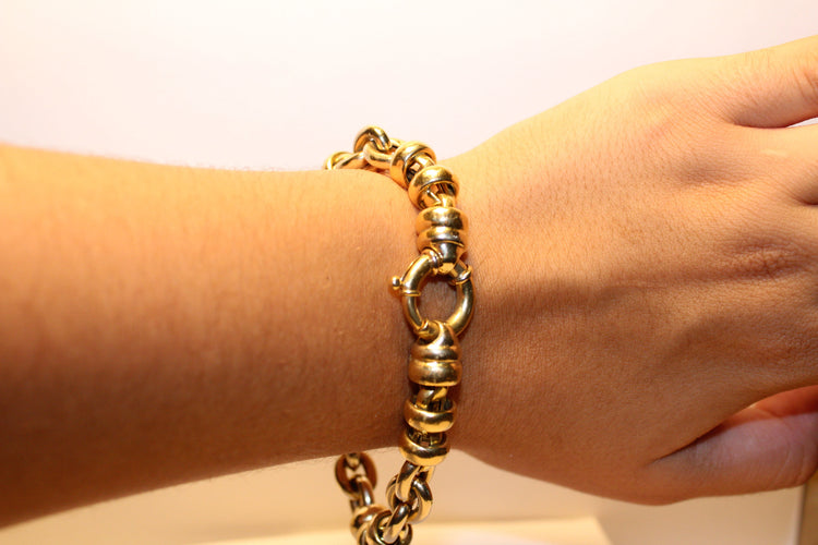 Bracelet Bracelet à gros maillons 58 Facettes 11704