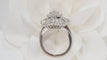 Bague Bague double entourage en or blanc et diamants 58 Facettes 31496