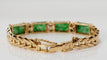 Bracelet Bracelet Vintage Or Jaune Diamants Jade 58 Facettes 31739