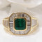 Bague 52 Bague émeraude et diamants 58 Facettes 32146