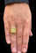 Bague 58 Chevalière vintage or massif 18 carats et diamants 58 Facettes