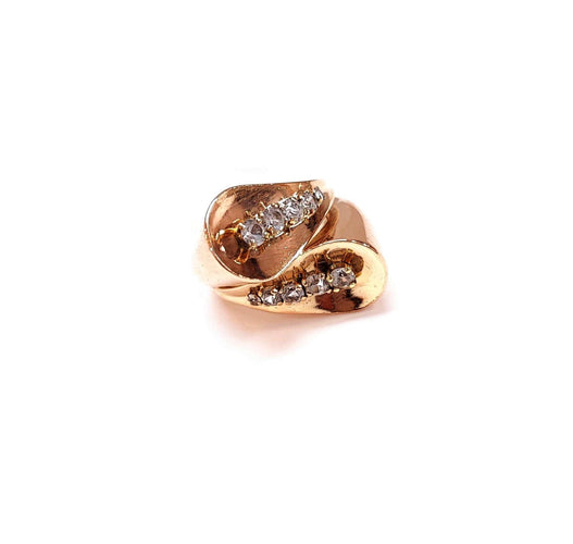 Bague 50 Bague vintage Toi et Moi or rose 58 Facettes Bag.duo50-764