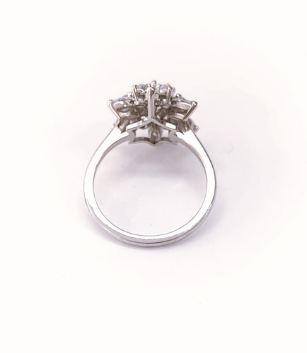 Bague Bague flocon en Or blanc & diamants 58 Facettes FA-Flocon