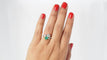 Bague 50 Bague Toi et Moi émeraude & diamants 58 Facettes 32011