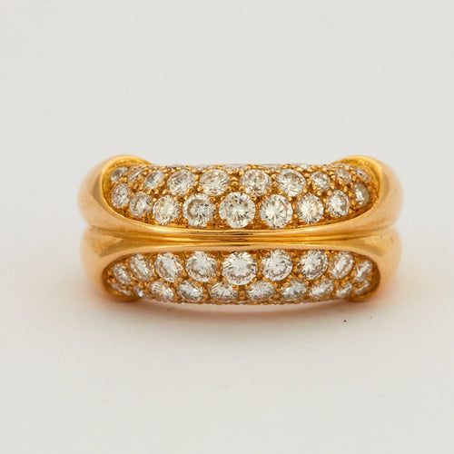 Bague 55 Bague jonc pavage Diamants 58 Facettes