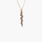 Collier Collier or jaune, diamants bruns et blancs 58 Facettes P1L14