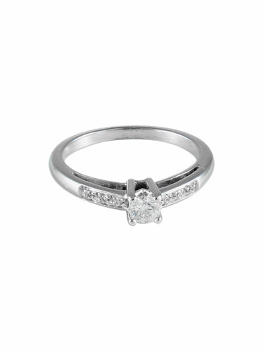 Bague 51 Bague Solitaire Mauboussin "Tu es le sel de ma vie" 58 Facettes