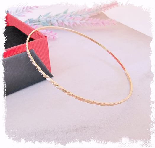 Bracelet Bracelet Jonc ciselé 5,27 gr Or Rose 58 Facettes AA 1494