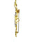 Collier GILBERT ALBERT. Croix en or jaune et diamants 58 Facettes