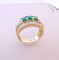 Bague 55 Bague Emeraudes, Diamants et Or 58 Facettes AA 1540