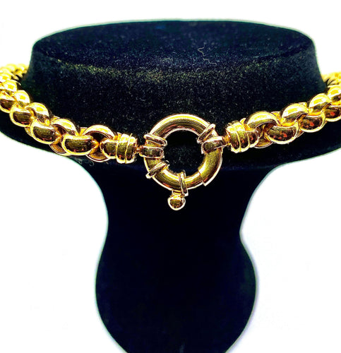 Collier Collier or jaune mailles rondes 58 Facettes AB240