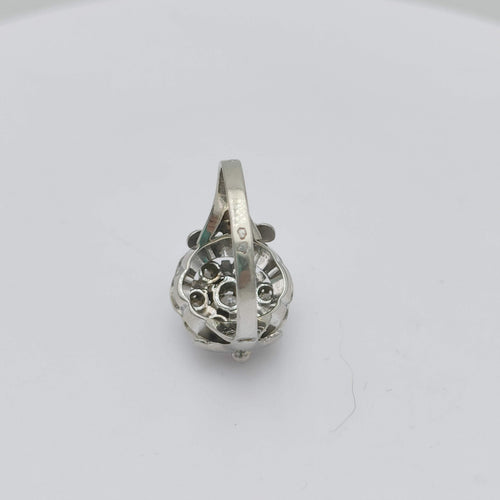 Bague 55.5 Bague vintage or platine diamants 58 Facettes