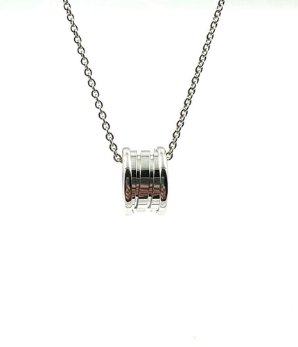 Collier BVLGARI. Collier B Zero1 or blanc 18K 58 Facettes