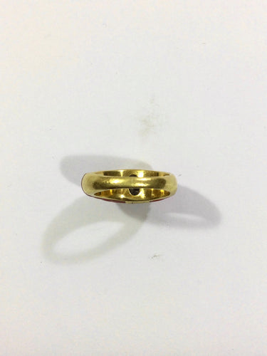 Bague Bague Or, Corail Et Diamants 58 Facettes