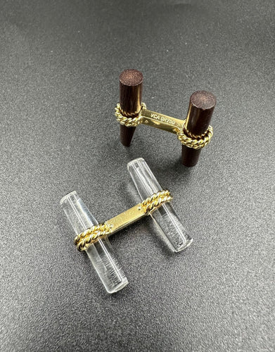 Boutons de manchette VAN CLEEF & ARPELS - Boutons de manchette or jaune 58 Facettes