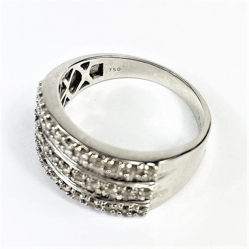 Bague 60 Bague Pavage Diamants Or blanc 58 Facettes 20400000687