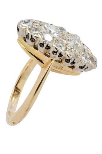 Bague BAGUE MARQUISE ANCIENNE DIAMANTS 58 Facettes 041551