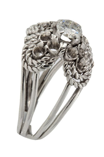 Bague BAGUE DIAMANT ANNÉES 50' 58 Facettes 043351